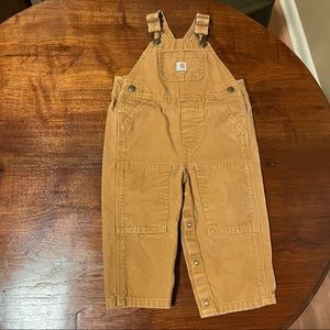 Carhartt Baby Toddler Brown Canvas Bib Overalls Brown
Size 18 Months
